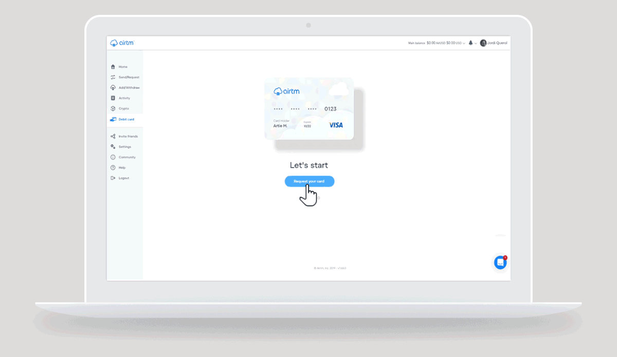 AirTM UI flows