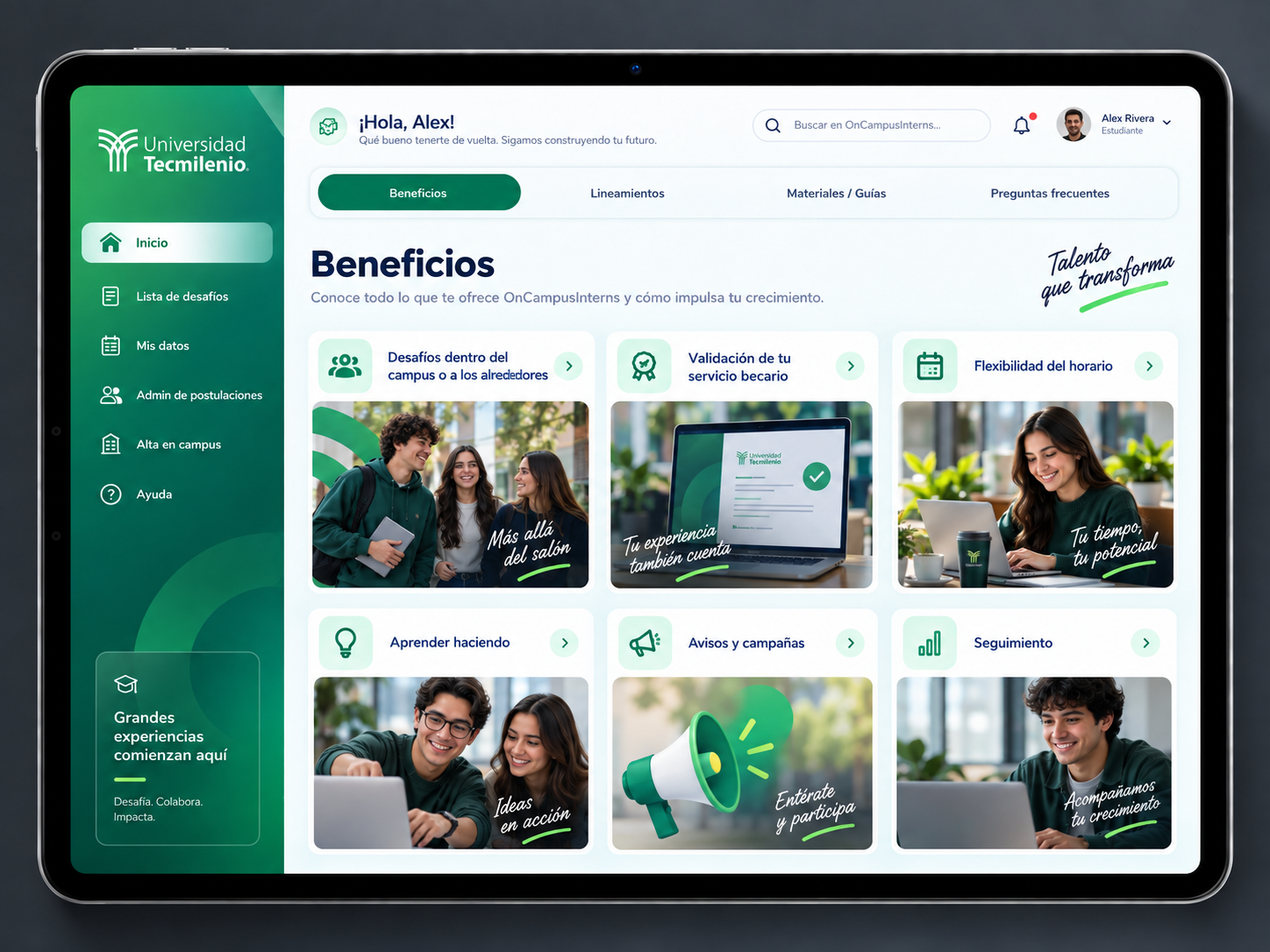 GROW Universidad Tecmilenio — BENEFITS