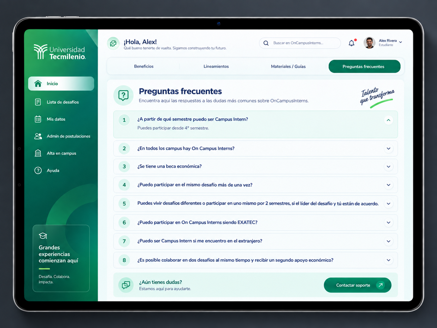 GROW Universidad Tecmilenio — FREQUENTLY ASKED QUESTIONS