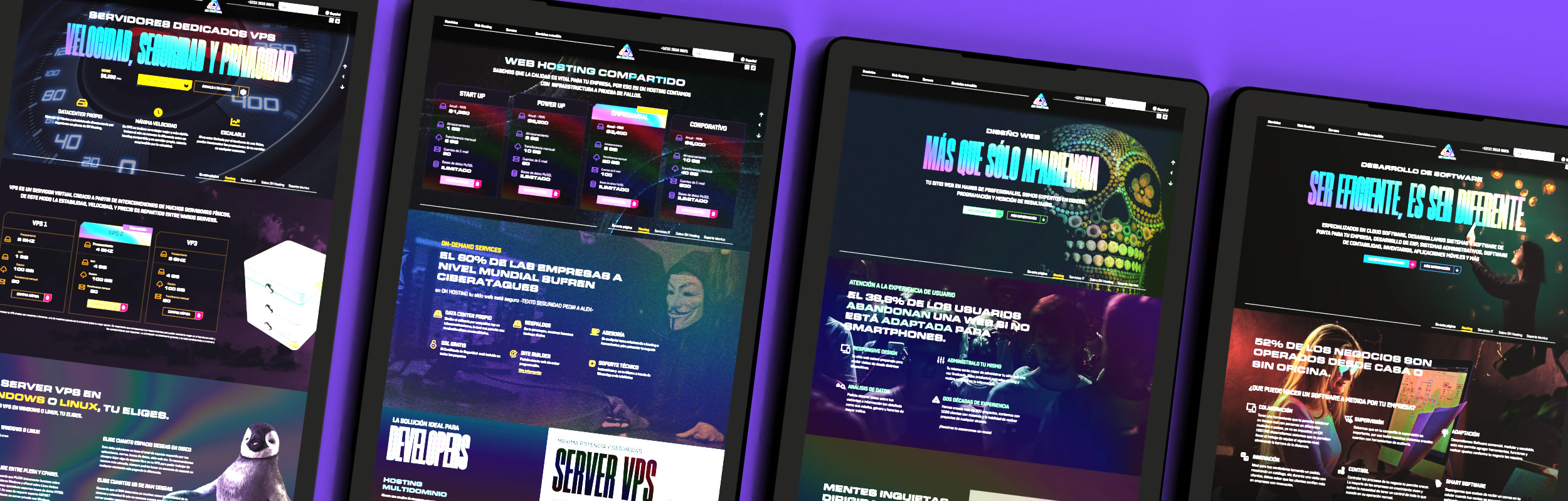 Original OK Hosting website design archive