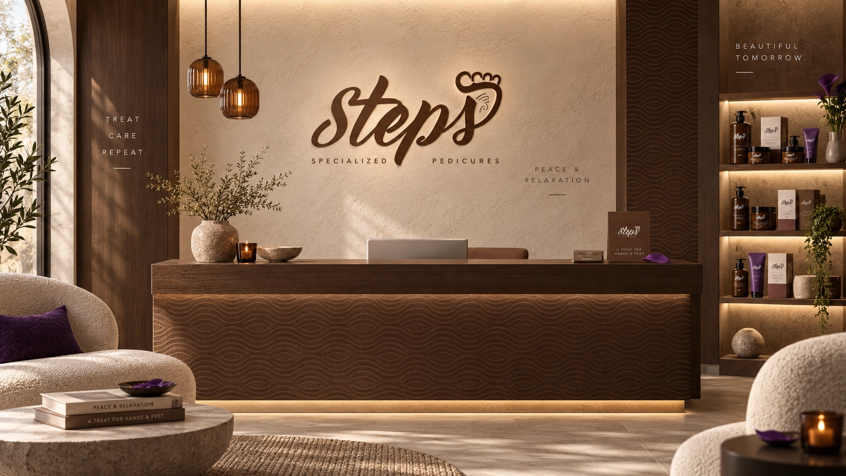 Steps specialized pedicures reception and product experience